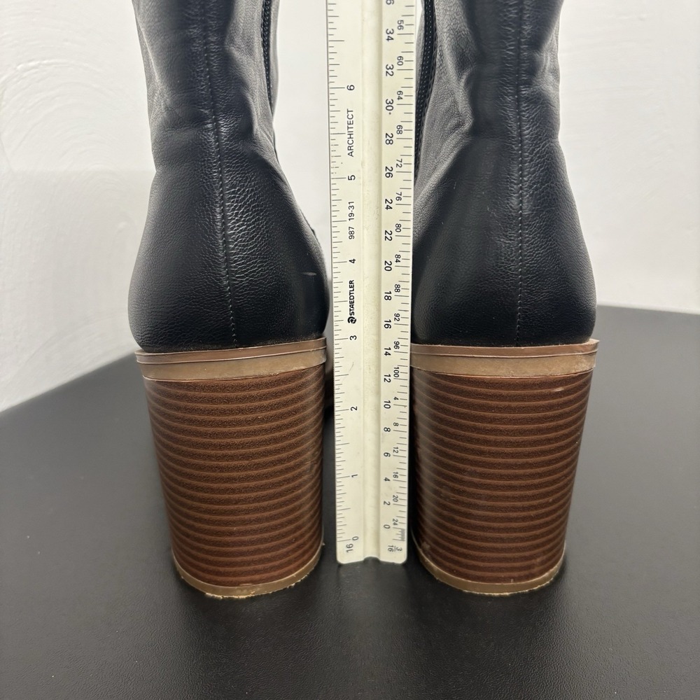 Sun‎ Stone Women's Size 8M Aimee Tall Zip Up Knee Medium Boots Shoes Chunky - Picture 10 of 12